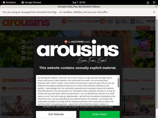 Arousins.com Sofort Zugang