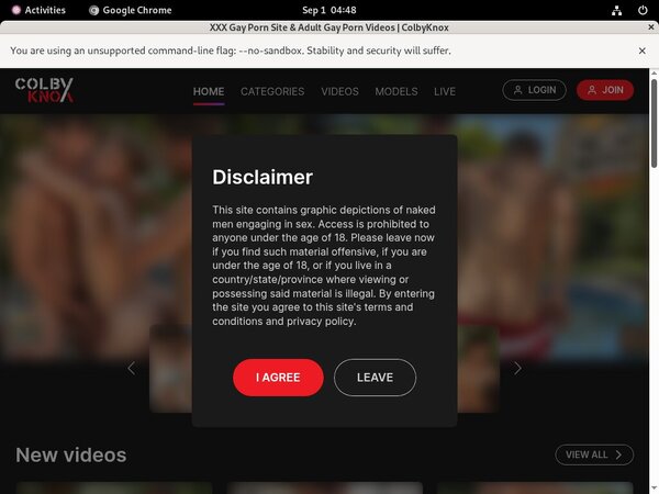 Colby Knox Login Information