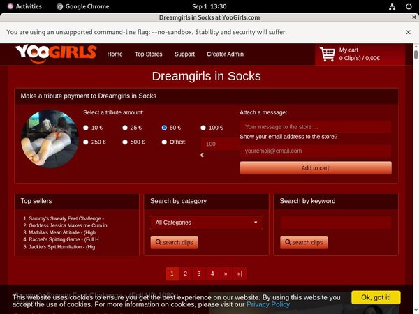 Dreamgirls In Socks Premium Account