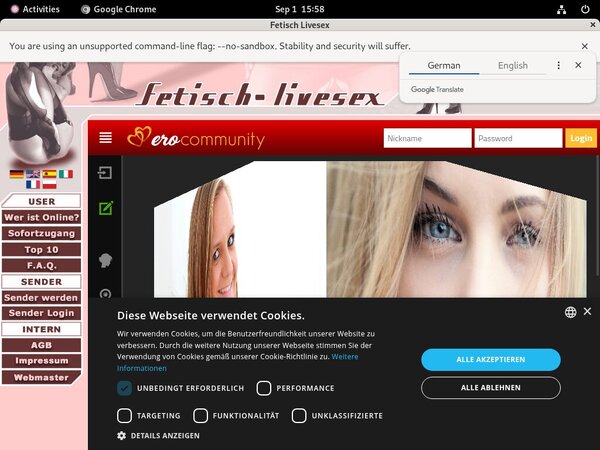 Fetisch Live Sex Mit Sepa