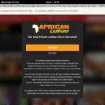 Free African Lesbians Account Logins