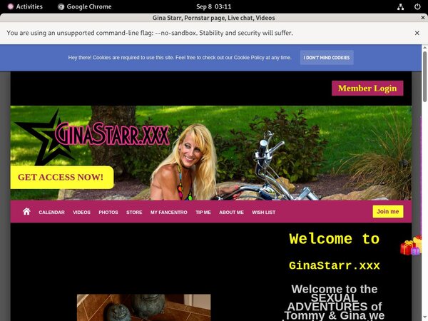 Free Working GinaStarr Accounts