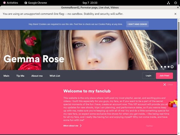 Gemmarose42.modelcentro.com Free Memberships