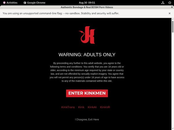 Kink Men Billing Page