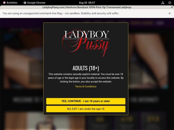 Ladyboypussy.com Become A Member