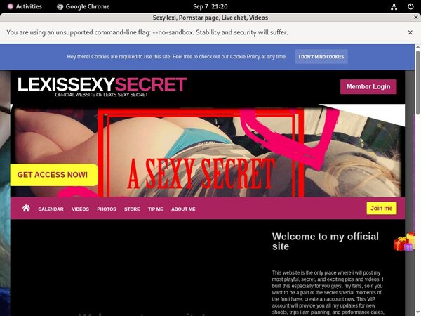 Lexissexysecret.modelcentro.com Trial