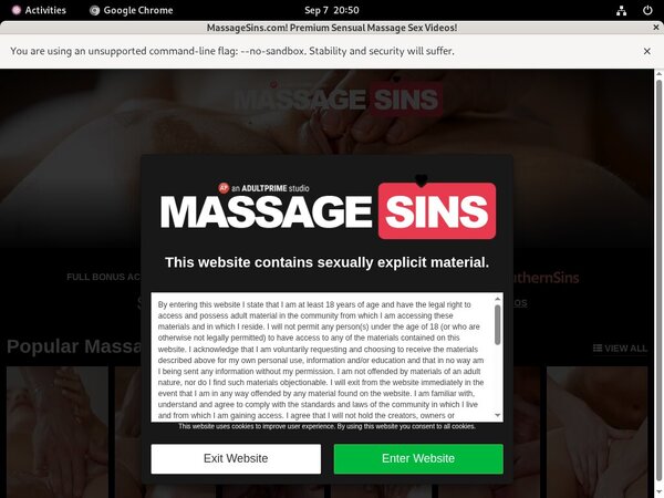 Massage Sins Free User