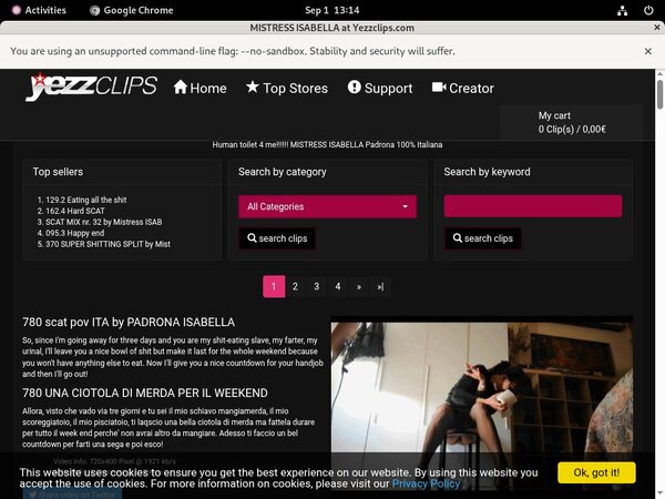 Mistress Isabella Discount Members