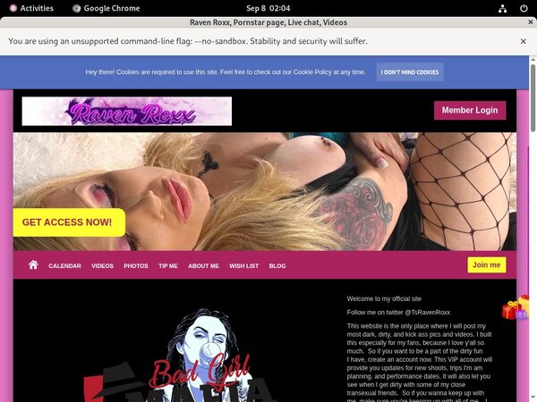 Ravenroxx.com Trial Sign Up