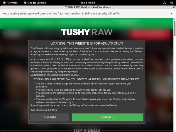 Tushy Raw Discount Registration