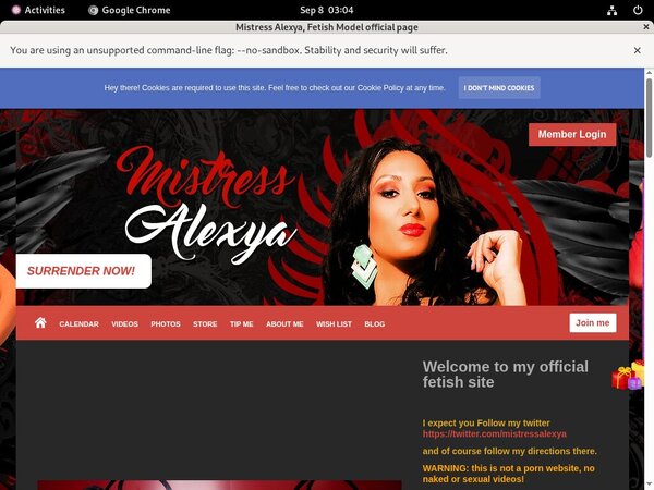 Working Mistress Alexya Pass