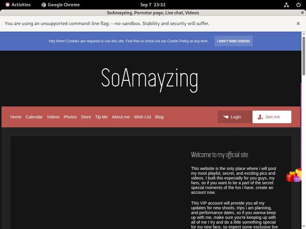 Working SoAmayzing Password