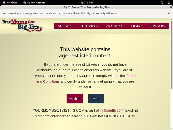 Yourmomsgotbigtits.com Sign In