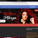 Working Mistress Alexya Pass
